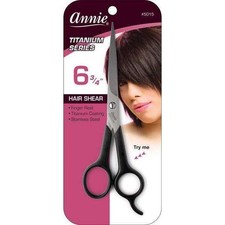 Annie Professional Stainless Hair Shears 6.75 Inch Titanium Coat 5015 ea 