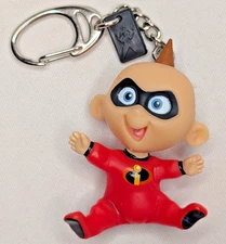 INCREDIBLES Baby Jack 2004 Basic Fun Figure 2.5" Keychain Disney Pixar NM cond