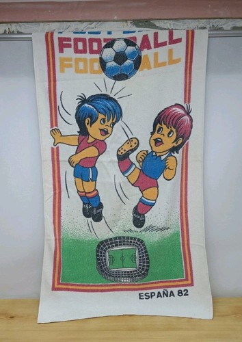 Vintage 1982 Espana 82 Football World Cup Beach Towel - Spain - England