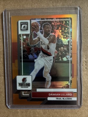 2022-23 Panini Donruss Optic DAMIAN LILLARD #49 Orange Prizm 142/199 Portland 🍊