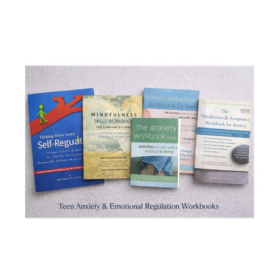 Teen Anxiety & Emotional Regulation Workbook Bundle (5 Books)