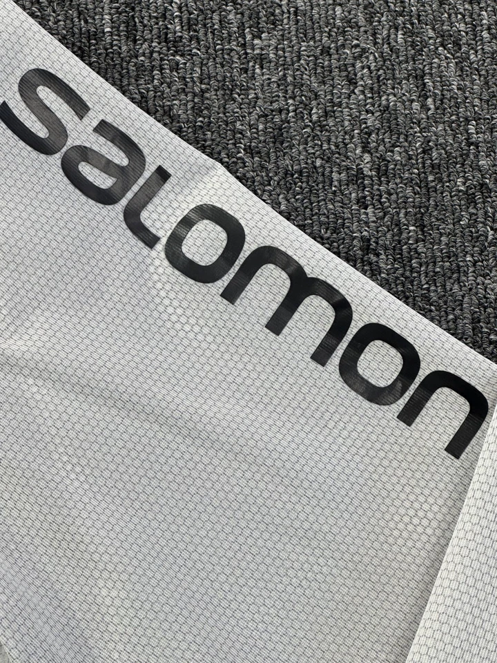 Salomon Hooded Lightning Race Waterproof Jacket Womens Medium White Zip - Image 3 of 4