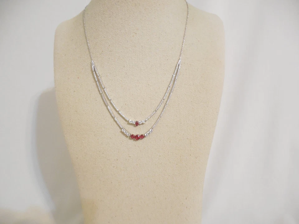 Collar Eliot Danori 16" con 2" ext tono plata cristal joyas WW170 $128 Foto 4 de 4