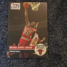 1991-92 Pro Set NBA Hoops Michael Jordan Team Logo Prototypes #004 Chicago Bulls