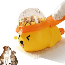 Interactive Dog and Cat Treat Dispenser - Slow Feeder Puzzle Toy for Mental S...