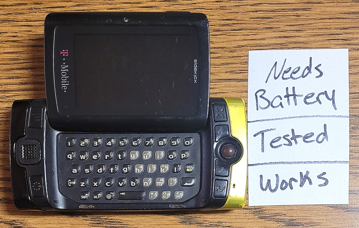 Sharp Sidekick 2008 PV210 - Black ( T-Mobile ) Smartphone - Tested