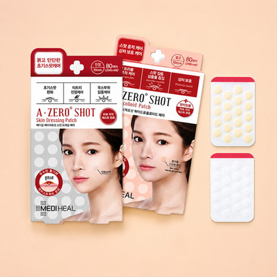 MEDIHEAL A-Zero Shot Skin & Trouble Dressing Spot Patch 80ea x2 Acne Patch