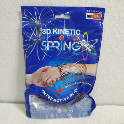 3D Kinetic Spring Toy Interactive Motion Sculpture Science Play Action Fun