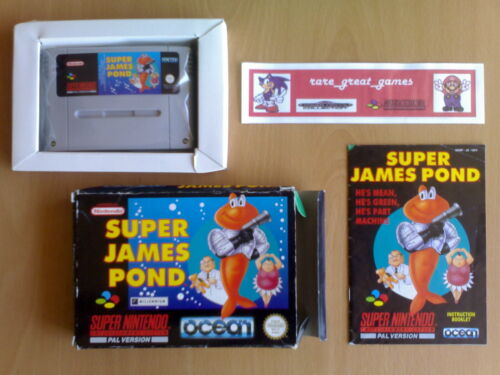 ★ SUPER JAMES POND Ocean Super Nintendo SNES Super NES PAL ☆ - Photo 1/1