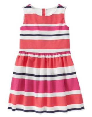 GYMBOREE CIAO PUPPY MULTI COLOR STRIPE DRESS 4 5 6 7 8 10 NWT