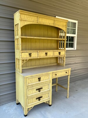 Vintage Dixie Shangri-La Desk and Hutch | eBay