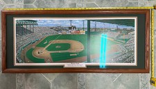 Braves Field Game 1 World Series 10/6/1948 Cleveland Indians Print 18x43” Framed