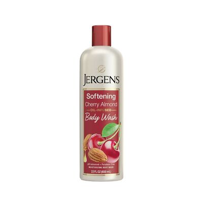 Jergens Softening cherry almond body wash Cleanse Skin Care Beauty 22 fl Ounce