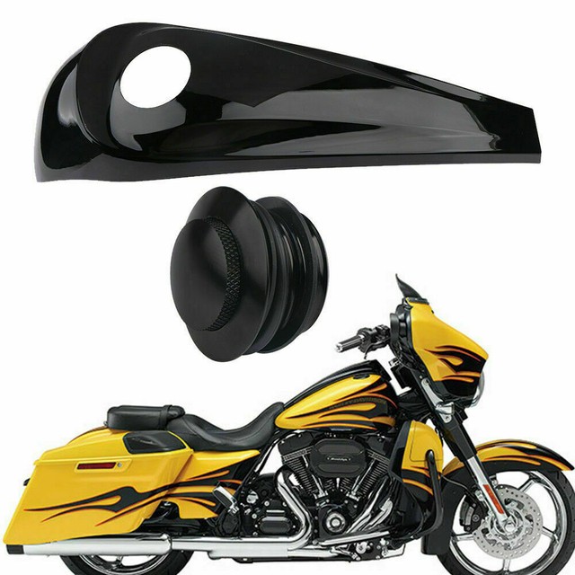 Black Smooth Dash Fuel Console Gas Tank Cap For Harley Road Glide Special FLTRXS eBay