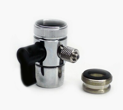 Adattatore Valvola Diverter Cromato Per Rubinetto Filtro Acqua RO - 1/4 Di Pollice - Foto 4
