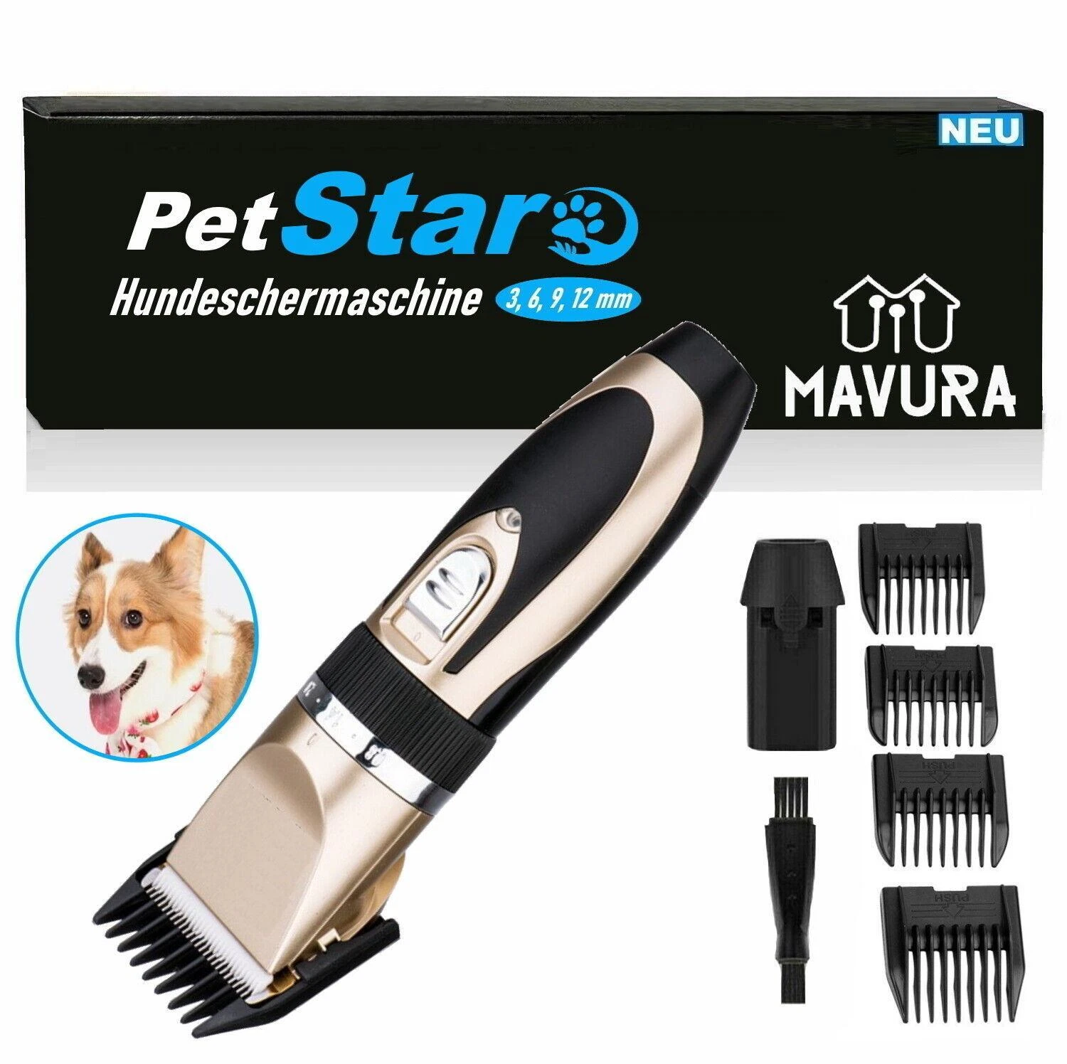 PetStar Premium Professional Pet Hair Trimmer Cordless Dog Cat Shaver Clipper
Opens in a new window 