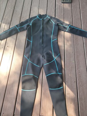 Full Diving Wet Ski. Nens Black Sz 2 Xlg Free Shipping