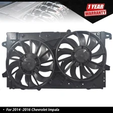 Radiator And Condenser Fan For 2014 2015 2016 Chevrolet Impala GM3115249