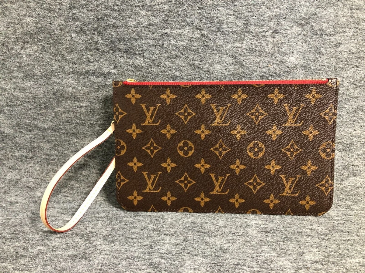 Louis vuitton neverfull pouch wristlet sales
