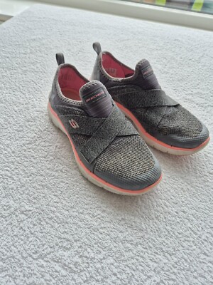 Skechers Women's Trainners Flex Sole Trainers Slip On Memory Foam Air  UK UK