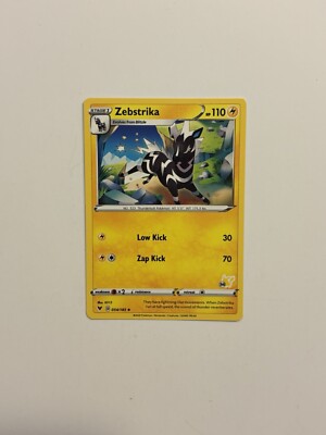 Zebstrika 054/185 #34 Pokemon Deck Variant Vivid Voltage Pikachu stamp B