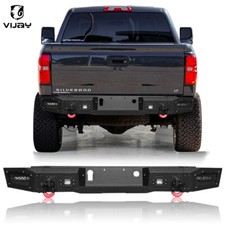 Vijay Rear Bumper For 14-218 Chevy Silverado 1500gmc Sierra 1500 Wled Lights