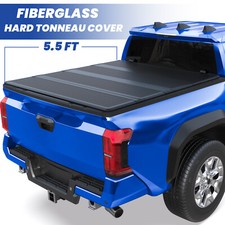 5.5ft 4-fold Fiberglass Hard Tonneau Cover For 2014-2026 Toyota Tundra Truck Bed 5.5ft 4-fold Fiberglass Hard Tonneau Cover For 2014-2026 Toyota Tundra Truck Bed
