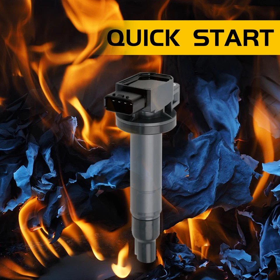 4PCS Ignition Coil +Spark Plug Pack For 2004-2018 Toyota Yaris 1.3L 1.5L UF316 - Imagem 2 de 4