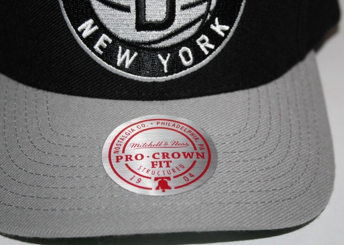 NWT Mitchell & Ness BROOKLYN NETS Snapback Hat Pro Crown Fit