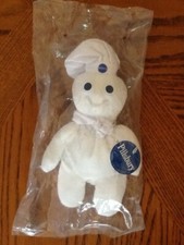 NEW 1997 Dakin Pillsbury Doughboy 8" Beanbag Plush Doll in Sealed Bag
