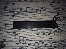 Shiny Black Hollow Plastic Piano Key Tops - Full Set 36 For Upright Or Grand