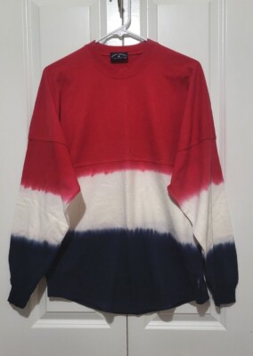 Spirit Jersey Long Sleeve Crew Neck Oversized Dip Dyed Top 100% Cotton