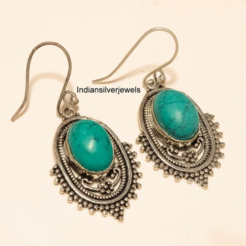 Beautiful Stone Earrings Gemstone Handmade Fashion Jewelry Gift Someone ISJE24 - Picture 7 of 10