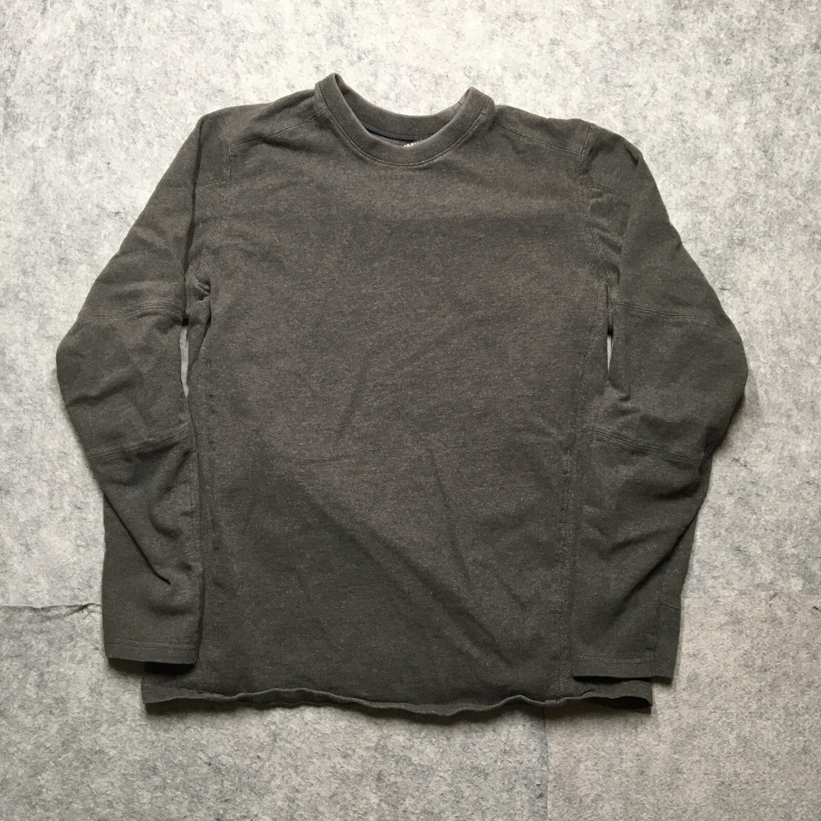 Kuhl Wildfibre Shirt Mens Medium M Gray Long Sleeve Heavyweight Organic L/S Logo