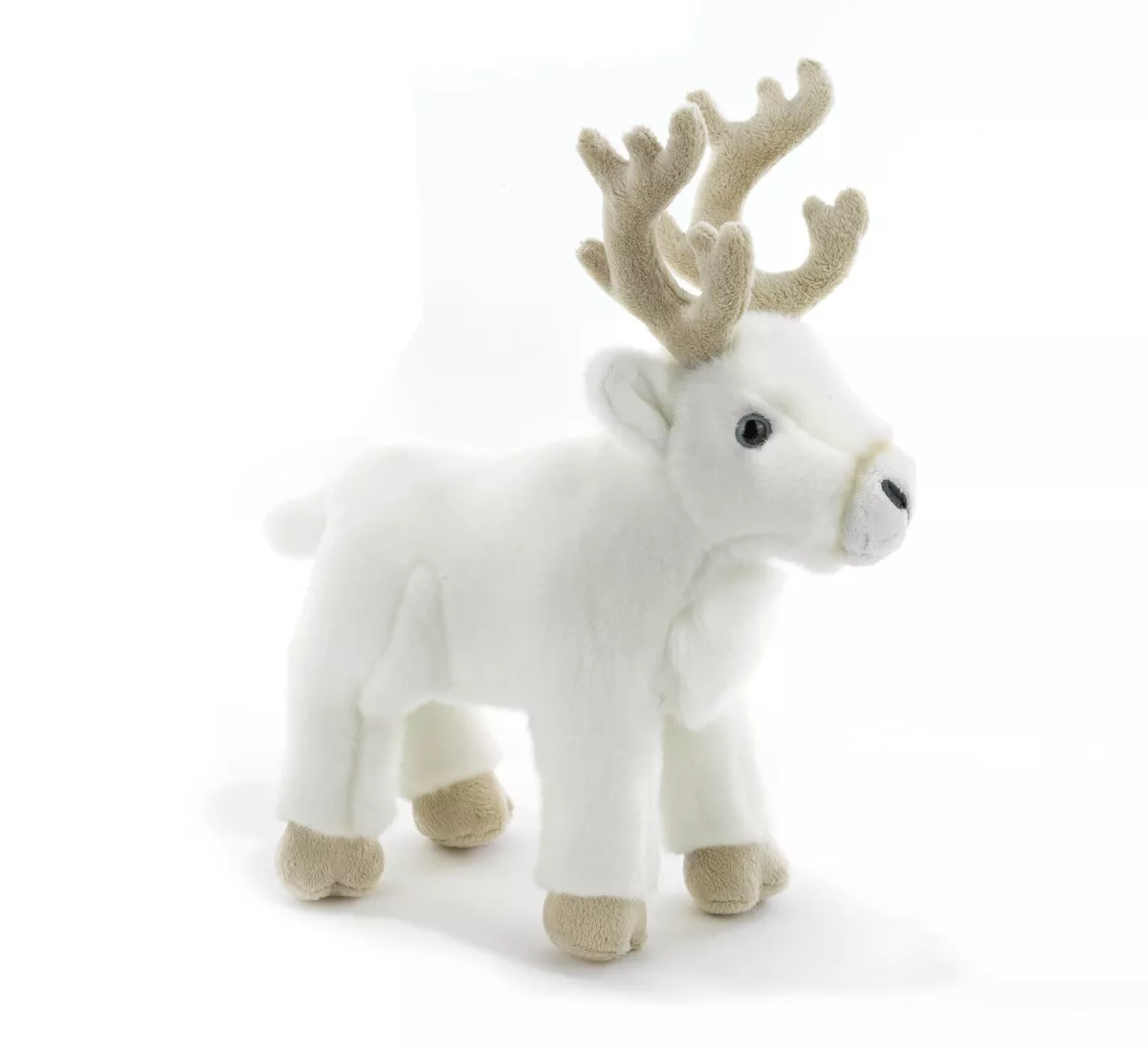 Plush & Company 15963 Peluche Renne Blanche L.30 CM Blanc Reindeer