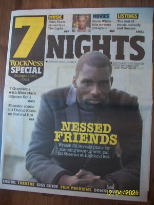 Seven 7 NIGHTS June 3 2012 WRETCH 32 Front Cover Sunday Mail Peter Hook