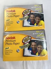 Lot of 2  Kodak Premium Photo Paper 200 sheets High Gloss 4"x6"