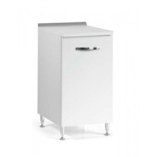 Mobile Base per Cucina Componibile Dispensa in Legno Bianco 40 cm Larghezza