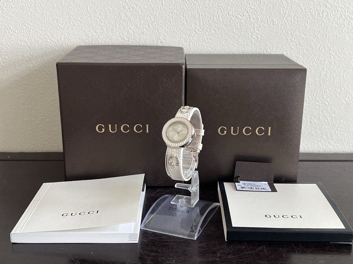 Gucci 129.5 U Play YA129515 Silver Dial Quartz Watch [ Used ] | eBay