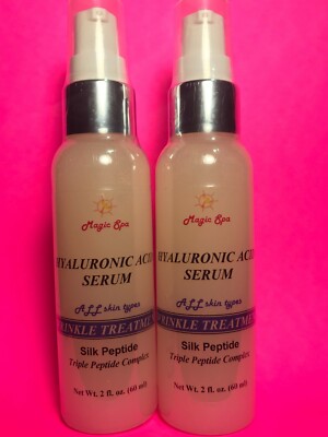 2*2oz HYALURONIC ACID Filler Silk Peptide Anti-aging Matrixyl Hydrates Plumps