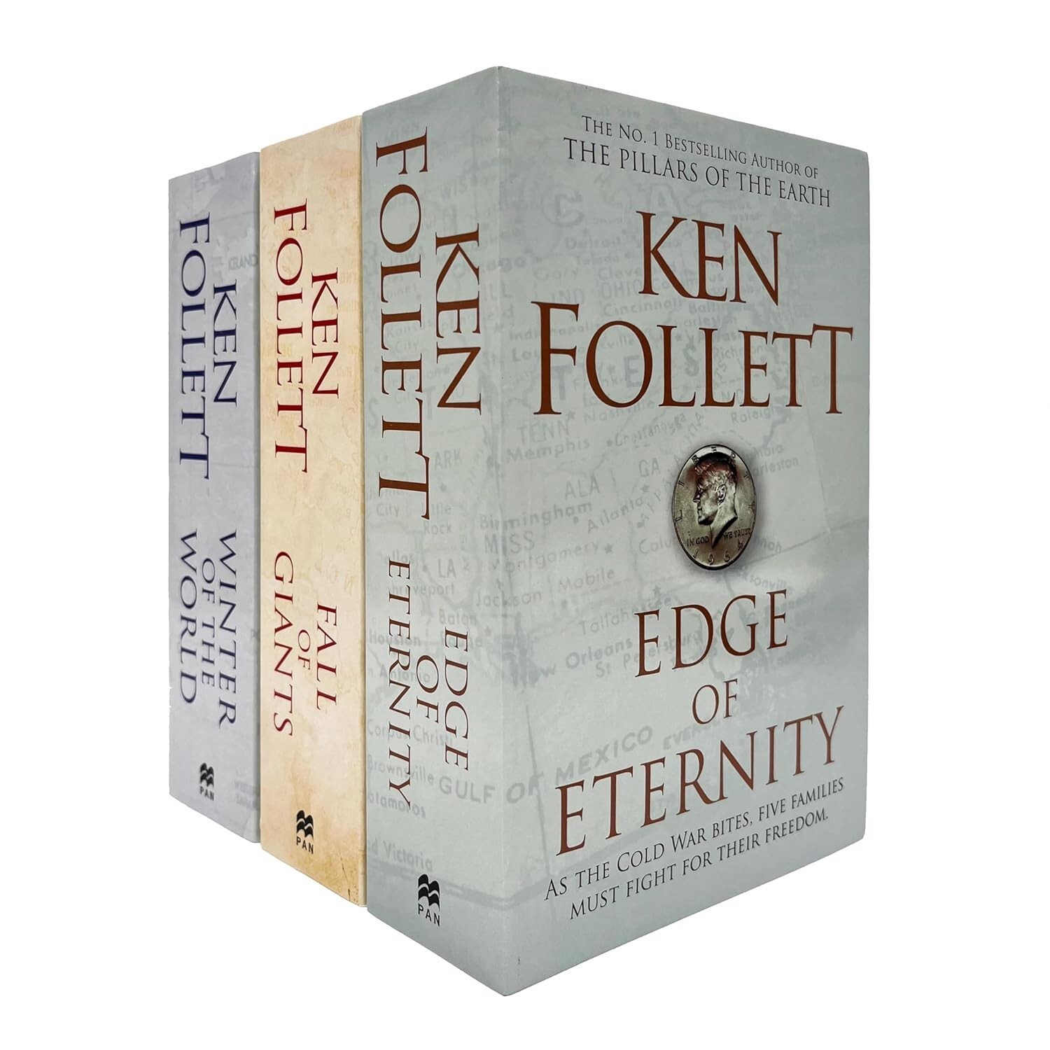 Ken Follett Century Trilogy Collection 3 Books Set Pack Edge of Eternity, Winter