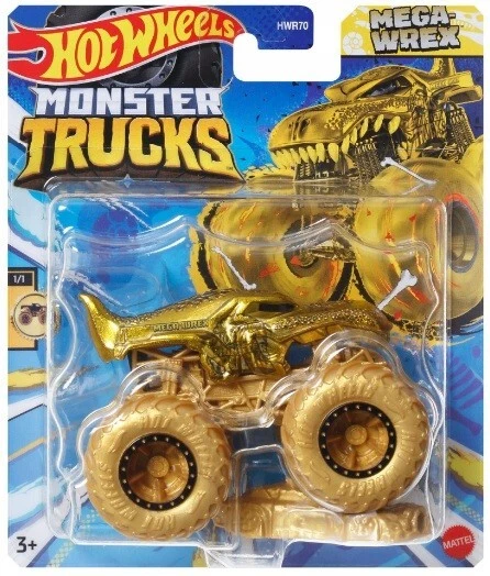 HOT WHEELS - MATTEL MEGA WREX Special Gold Dinosaurier Monster Trucks Hot Wheels Mattel Diecast 1:64