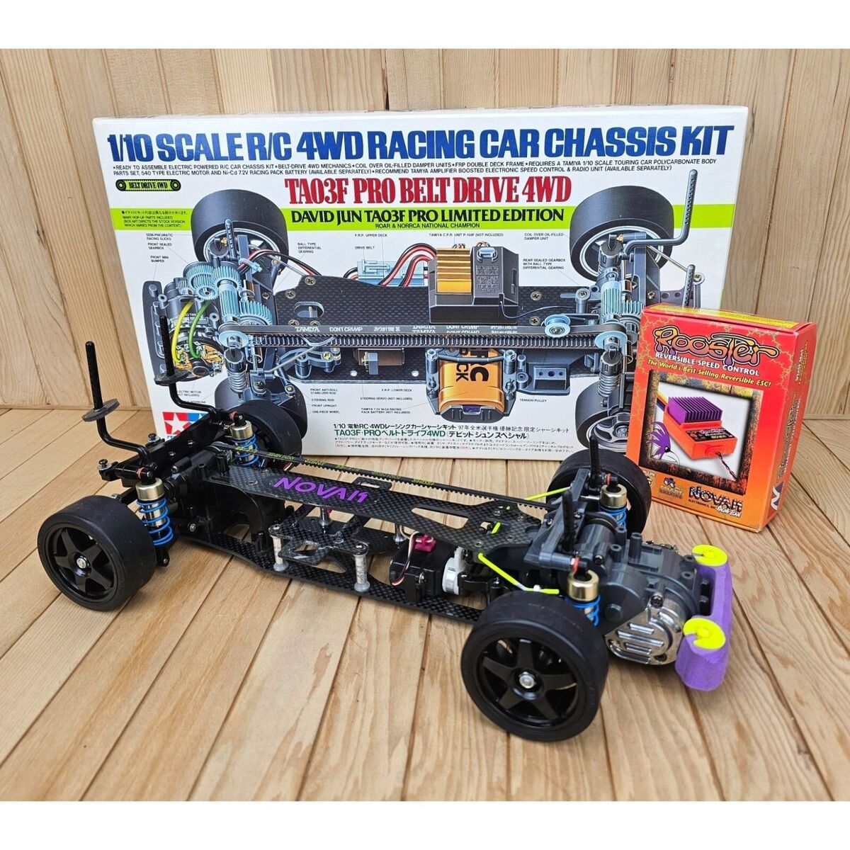 Rare Vintage Tamiya 1997 DAVID JUN TA03F-PRO Limited Edition Rare Vintage Tamiya 1997 DAVID JUN TA03F-PRO Limited Edition