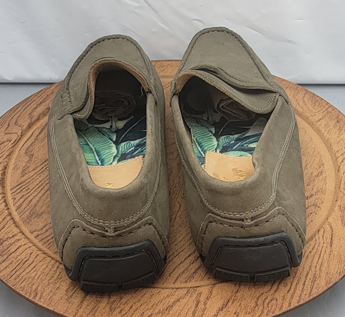 Blake McKay Olive Leather Driving Loafers Mens 8M Brazil Moccasin Casual gempages_568504807229228087-  main image 2