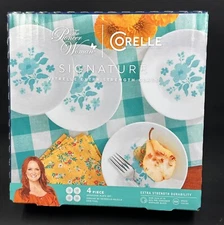 Set of 4 Pioneer Woman Signature Corelle Evie Appetizer Plates 6.75" NEW NIB