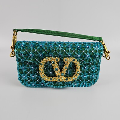 VALENTINO GARAVANI Loco Small $4490 Turquoise Jewel Element