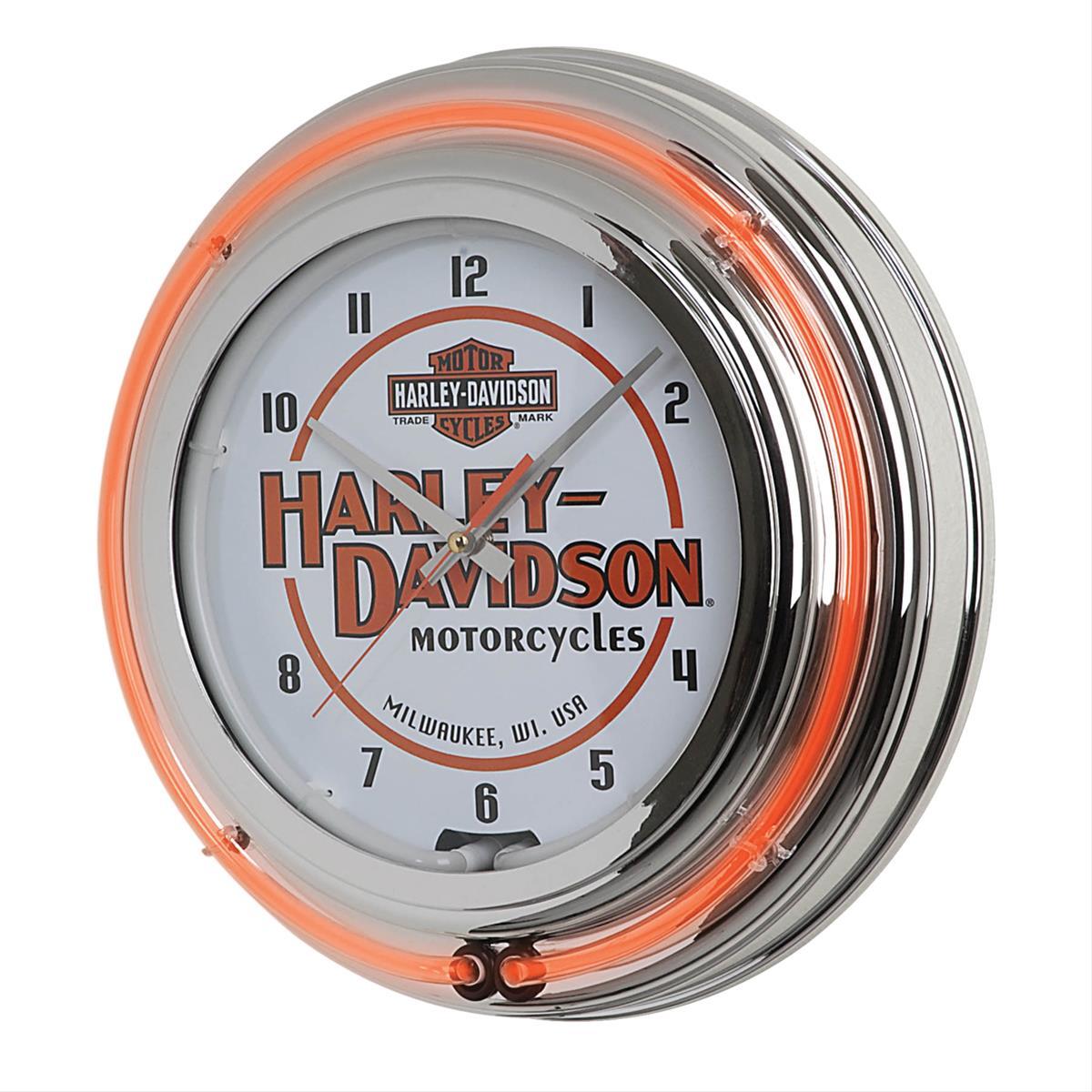 Summit Racing™ Gifts HDL-16623 Harley-Davidson® Genuine Neon Clock