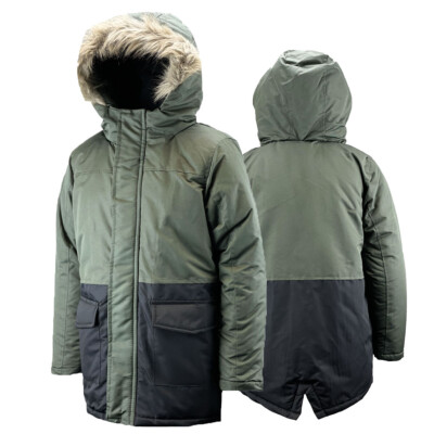 Wattierter Parka Mantel mit Fleecefutter Jungen | Kinderjacke
