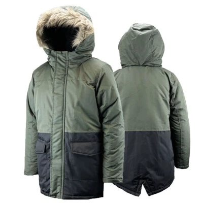 G5 APPAREL Boys Padded Fleece Lined Parka Coat | Kids Jacket