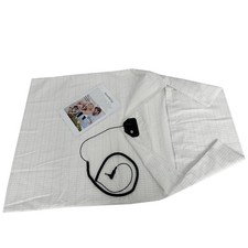 Grounded Pillow Cover Earthing Cotton Pillowcase Silver Fiber Sleep Well White